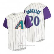 Maglia Baseball Bambino Arizona Diamondbacks Luis Gonzalez Cooperstown Collection Alternato Crema