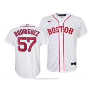 Maglia Baseball Bambino Boston Red Sox Eduardo Rodriguez Replica 2021 Bianco