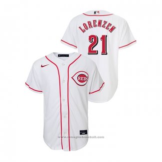 Maglia Baseball Bambino Cincinnati Reds Michael Lorenzen Replica Primera Bianco