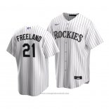 Maglia Baseball Bambino Colorado Rockies Kyle Freeland Replica Primera 2020 Bianco