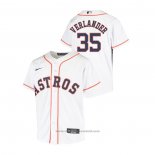 Maglia Baseball Bambino Houston Astros Justin Verlander Replica Primera Bianco