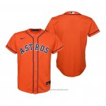 Maglia Baseball Bambino Houston Astros Replica Alternato Arancione