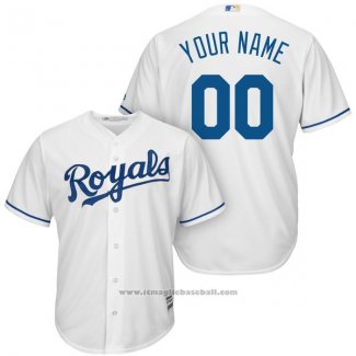 Maglia Baseball Bambino Kansas City Royals Personalizzate Bianco