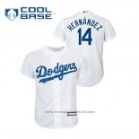 Maglia Baseball Bambino Los Angeles Dodgers Enrique Hernandez Cool Base Home Replica Bianco