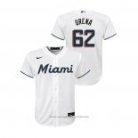 Maglia Baseball Bambino Miami Marlins Jose Urena Replica Primera Bianco