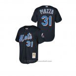 Maglia Baseball Bambino New York Mets Mike Piazza Cooperstown Collection Mesh Batting Practice Nero