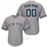 Maglia Baseball Bambino New York Yankees Personalizzate Grigio