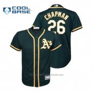 Maglia Baseball Bambino Oakland Athletics Matt Chapman Cool Base Alternato Verde