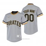 Maglia Baseball Bambino Pittsburgh Pirates Personalizzate Cooperstown Collection Road Grigio