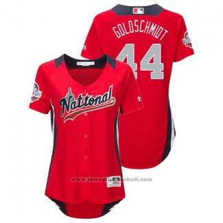 Maglia Baseball Donna All Star Paul Goldschmidt 2018 Home Run Derby National League Rosso