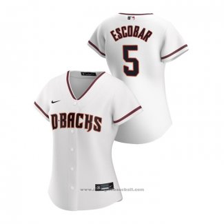 Maglia Baseball Donna Arizona Diamondbacks Eduardo Escobar 2020 Replica Home Bianco