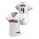 Maglia Baseball Donna Arizona Diamondbacks Ketel Marte 2020 Replica Home Bianco