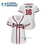 Maglia Baseball Donna Atlanta Braves Brian Mccann 2019 Postseason Cool Base Bianco