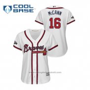 Maglia Baseball Donna Atlanta Braves Brian Mccann 2019 Postseason Cool Base Bianco