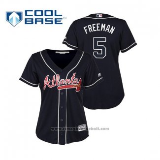Maglia Baseball Donna Atlanta Braves Freddie Freeman Cool Base Alternato 2019 Blu