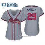 Maglia Baseball Donna Atlanta Braves John Smoltz Cool Base Road 2019 Grigio