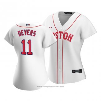 Maglia Baseball Donna Boston Red Sox Rafael Devers 2021 Replica Bianco