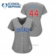 Maglia Baseball Donna Chicago Cubs Anthony Rizzo Cool Base Replica Grigio