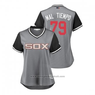 Maglia Baseball Donna Chicago White Sox Jose Abreu 2018 LLWS Players Weekend Mal Tiempo Grigio