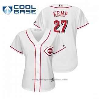 Maglia Baseball Donna Cincinnati Reds Matt Kemp Cool Base Home Bianco