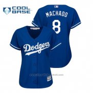 Maglia Baseball Donna Los Angeles Dodgers Manny Machado Cool Base Alternato Blu