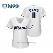 Maglia Baseball Donna Miami Marlins J.t. Realmuto Cool Base Home 2019 Bianco