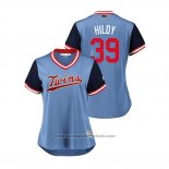 Maglia Baseball Donna Minnesota Twins Trevor Hildenberger 2018 LLWS Players Weekend Hildy Blu