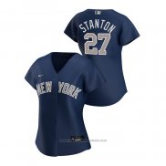 Maglia Baseball Donna New York Yankees Giancarlo Stanton 2020 Replica Alternato Blu
