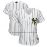 Maglia Baseball Donna New York Yankees Personalizzate Bianco