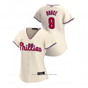 Maglia Baseball Donna Philadelphia Phillies Jay Bruce 2020 Replica Alternato Crema