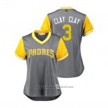 Maglia Baseball Donna San Diego Padres Clayton Richard 2018 LLWS Players Weekend Clay Clay Grigio