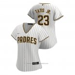 Maglia Baseball Donna San Diego Padres Fernando Tatis Jr. Replica 2020 Home Bianco