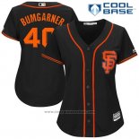 Maglia Baseball Donna San Francisco Giants 40 Madison Bumgarner Nero 2017 Cool Base