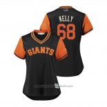 Maglia Baseball Donna San Francisco Giants Casey Kelly 2018 LLWS Players Weekend Kelly Nero