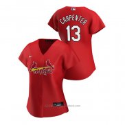 Maglia Baseball Donna St. Louis Cardinals Matt Carpenter 2020 Replica Alternato Rosso