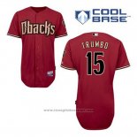 Maglia Baseball Uomo Arizona Diamondbacks 15 Mark Trumbo Rosso Alternato Cool Base