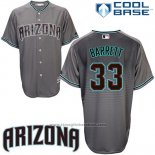 Maglia Baseball Uomo Arizona Diamondbacks 33 Jake Barrett Cool Base Grigio