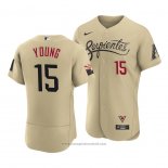 Maglia Baseball Uomo Arizona Diamondbacks Andrew Young 2021 City Connect Autentico Or