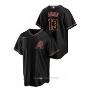 Maglia Baseball Uomo Arizona Diamondbacks Nick Ahmed Replica Alternato Nero