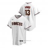 Maglia Baseball Uomo Arizona Diamondbacks Nick Ahmed Replica Home Bianco