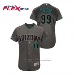 Maglia Baseball Uomo Arizona Diamondbacks Taijuan Walker Autentico Flex Base Grigio Verde