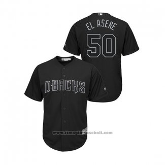 Maglia Baseball Uomo Arizona Diamondbacks Yoan Lopez 2019 Players Weekend El Asere Replica Nero