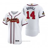 Maglia Baseball Uomo Atlanta Braves Adam Duvall 2022 Gold Program Autentico Bianco