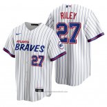 Maglia Baseball Uomo Atlanta Braves Austin Riley Replica 2021 City Connect Bianco