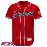 Maglia Baseball Uomo Atlanta Braves Blank Rosso Flex Base Autentico Collection