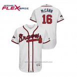 Maglia Baseball Uomo Atlanta Braves Brian Mccann 2019 Postseason Flex Base Bianco