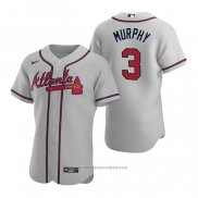 Maglia Baseball Uomo Atlanta Braves Dale Murphy Autentico 2020 Road Grigio