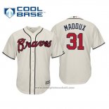 Maglia Baseball Uomo Atlanta Braves Greg Maddux Cool Base Alternato 2019 Crema