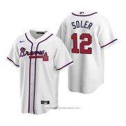 Maglia Baseball Uomo Atlanta Braves Jorge Soler Replica Home Bianco