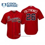 Maglia Baseball Uomo Atlanta Braves Mike Foltynewicz Cool Base Alternato 2019 Rosso